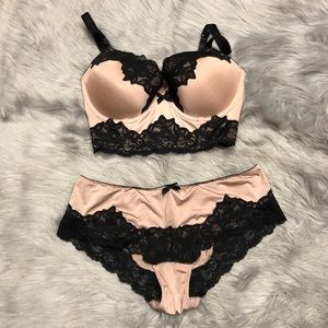 H & M NWOT push up bustier and panty set